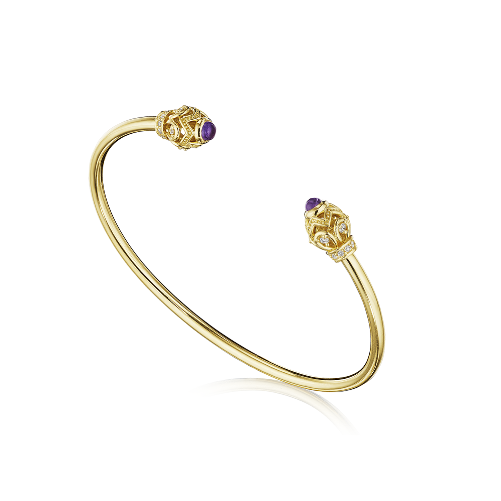 Verragio Diamond 18K Polished Yellow Gold Bangle Bracelet