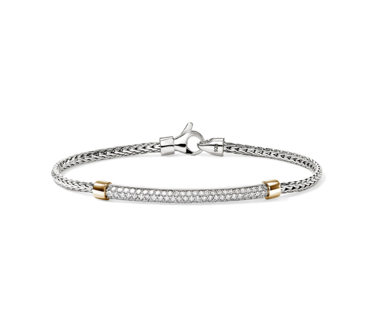 John Hardy Diamond 14K Two-Tone Gold Chain Bracelet