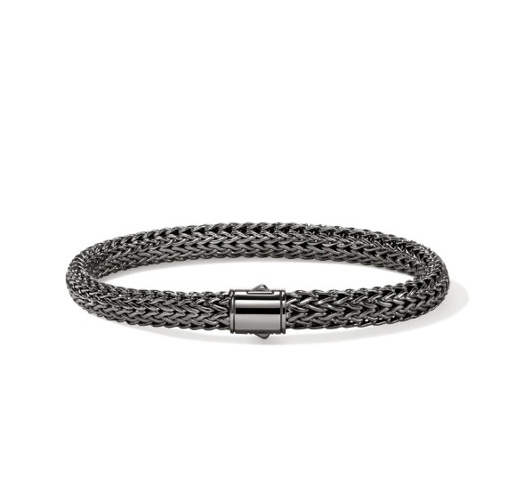 John Hardy Polished Black Rhodium Chain Bracelet