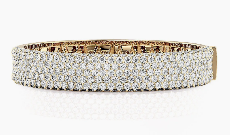 Michael M Diamond 18K Polished Yellow Gold Bangle Bracelet