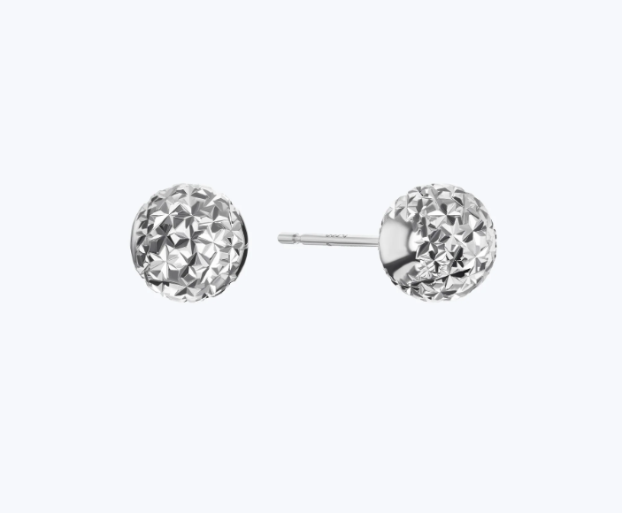 Platinum Born in 900/850PTK Polished White Platinum Stud Earrings