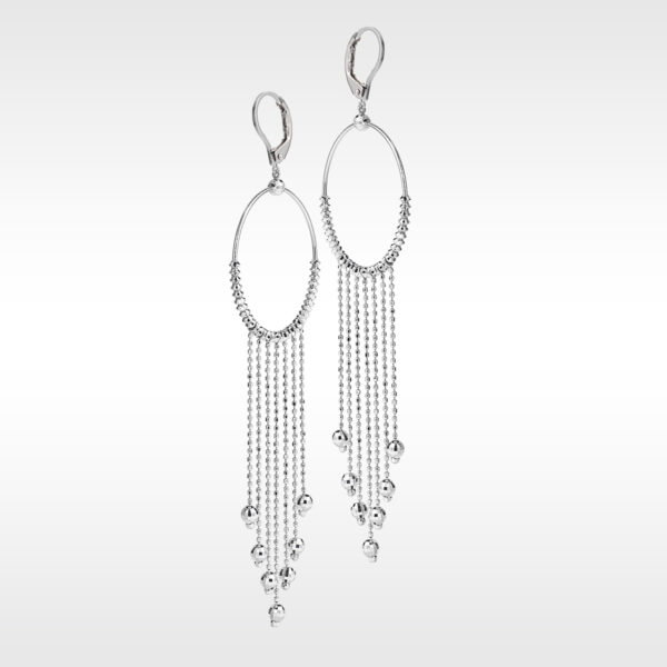Platinum Born White Platinum Chandelier Earrings