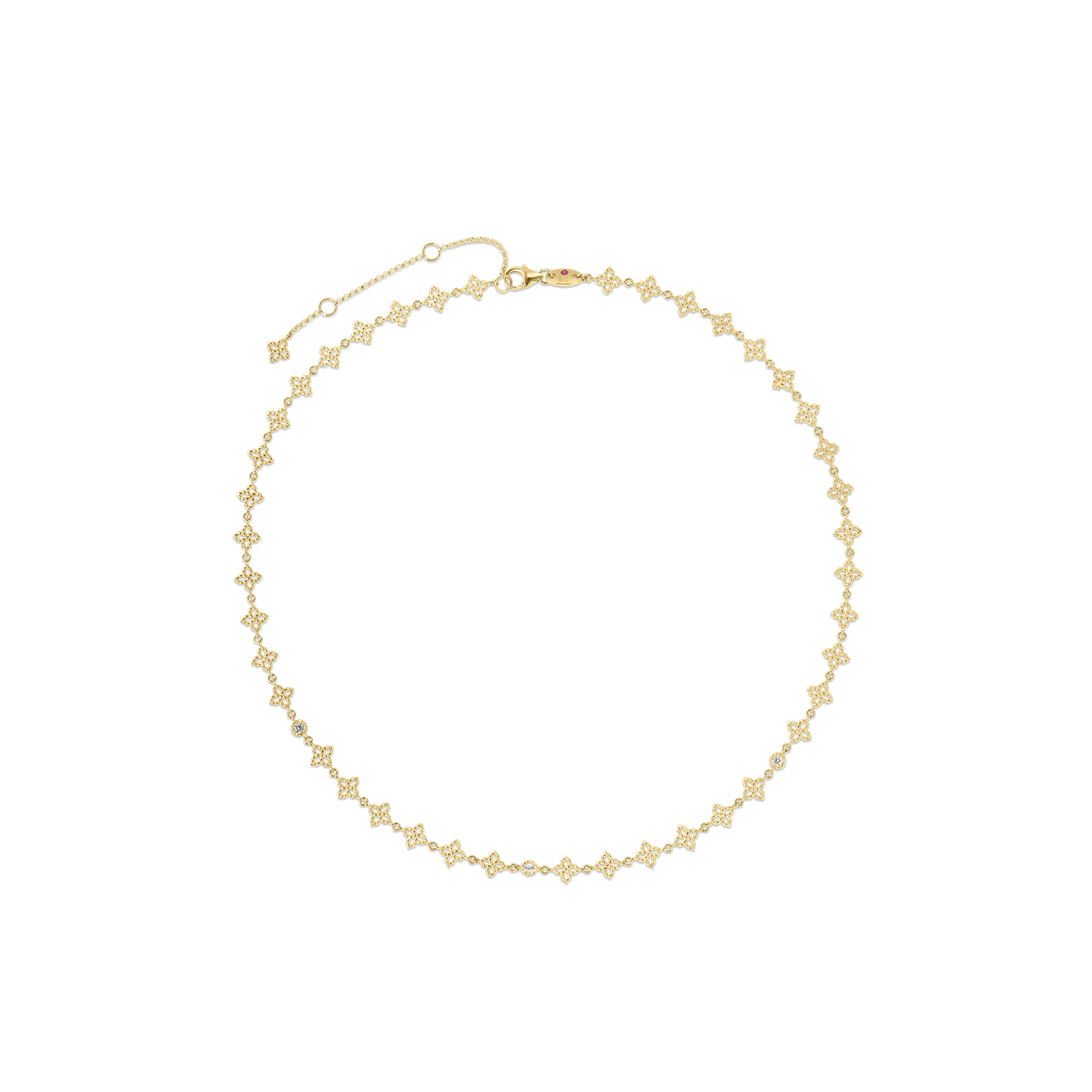 Roberto Coin Diamond 18K Polished Yellow Gold Chain Necklace