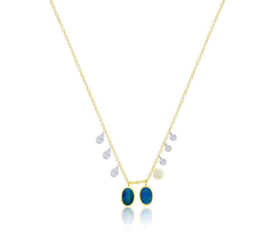 MEIRA T Opal 14K Polished Yellow Gold Chain Necklace