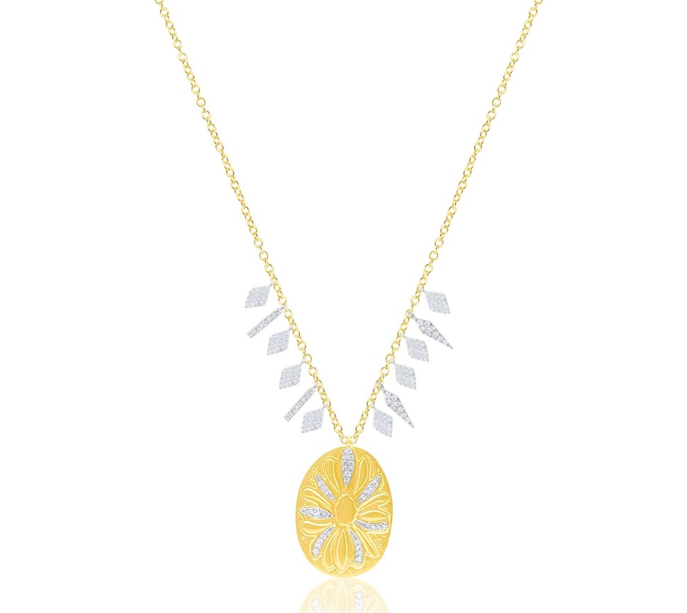 MEIRA T Diamond 14K Polished Yellow Gold Pendant Necklace