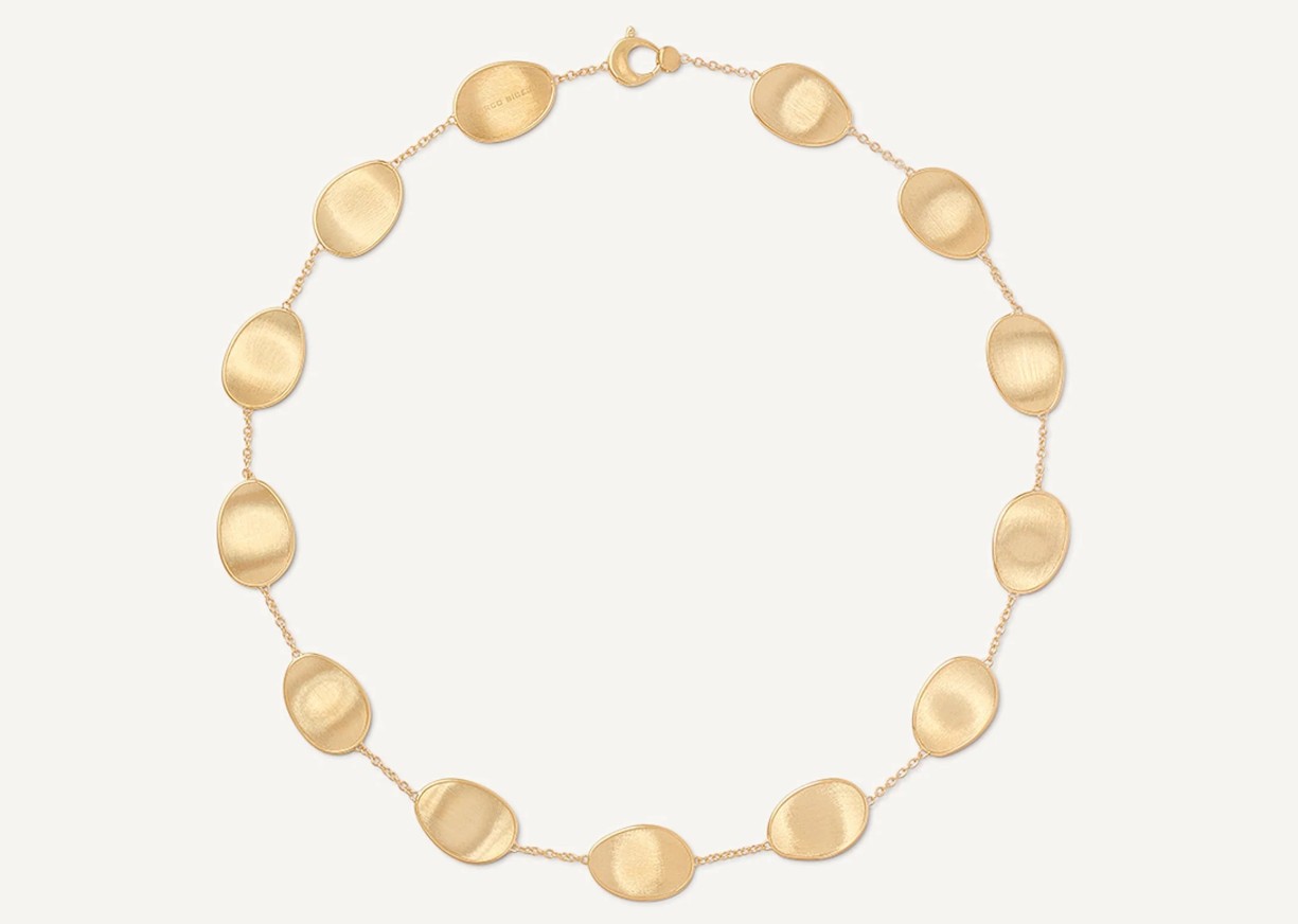 Marco Bicego Lunaria 18K Engraved Yellow Gold Chain Necklace