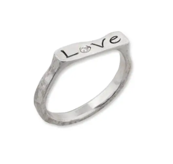 Lika Behar Collection Diamond Matte Silver Sterling Silver Band Ring