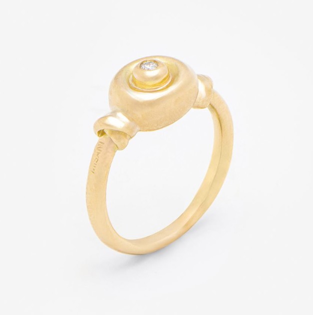 MISANI Diamond 18K Yellow Gold Band Ring