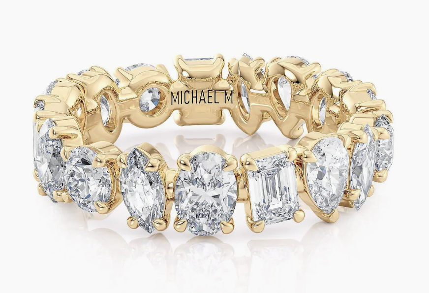 Michael M Diamond 18K Polished Yellow Gold Band Ring