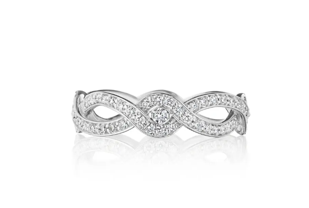 Verragio Diamond 18K Polished White Gold Band Ring