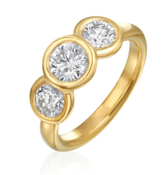 Gumuchian Diamond 18K Polished Yellow Gold Band Ring